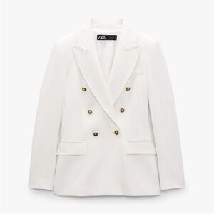 Zara Women's Elegant White Blazer